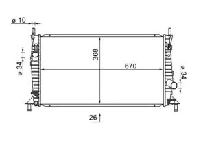 Mahle CR 1584 000S - Chladič vody -