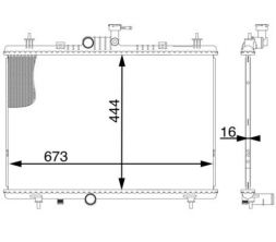 Mahle CR 1606 000S - Chladič vody -