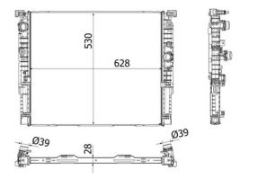 Mahle CR 2196 000P - Chladič vody -