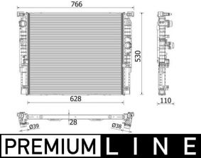Mahle CR 2215 000P - Chladič vody -