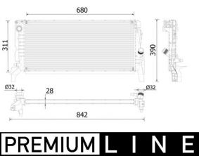 Mahle CR 2311 000P - Chladič vody -