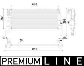 Mahle CR 2313 000P - Chladič vody -