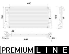 Mahle CR 2316 000P - Chladič vody -