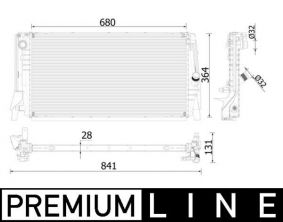 Mahle CR 2321 000P - Chladič vody -