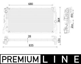 Mahle CR 2323 000P - Chladič vody -