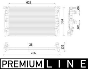 Mahle CR 2324 000P - Chladič vody -