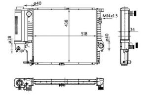 Mahle CR 251 000S - Chladič vody -