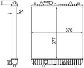 Mahle CR 837 001S - Chladič vody -