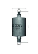 Knecht KL 22 - Palivový filter