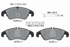 Textar 2440901 - Brzdové platničky -