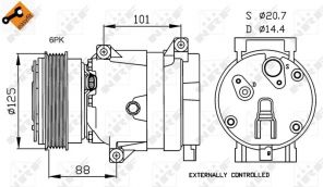 NRF 32231 - Kompresor -