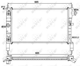 NRF 53036 - Chladič vody -
