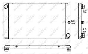 NRF 53091 - Chladič vody -