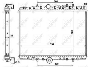 NRF 53787 - Chladič vody -