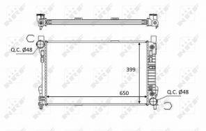NRF 58390 - Chladič vody -