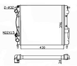NRF 58934A - Chladič vody -