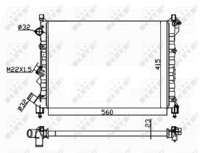 NRF 58943A - Chladič vody -