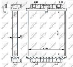 NRF 59183 - Chladič vody -