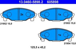 ATE 13.0460-5898.2 - Brzdové platničky -
