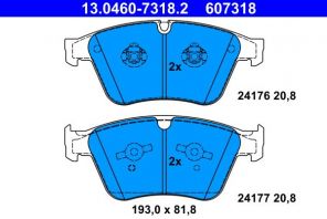 ATE 13.0460-7318.2 - Brzdové platničky -