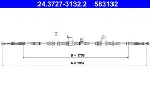 ATE 24.3727-3132.2 - Brzdové lano -