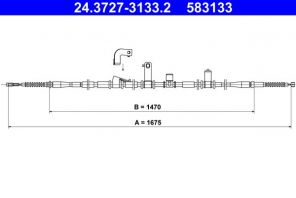 ATE 24.3727-3133.2 - Brzdové lano -