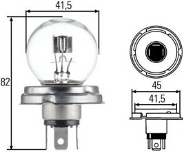 Hella 8GD 002 088-071 - Žiarovka hlavného svetlometu