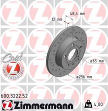 Zimmermann 600.3222.52 - Brzdový kotúč -