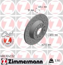 Zimmermann 600.3241.52 - Brzdový kotúč -