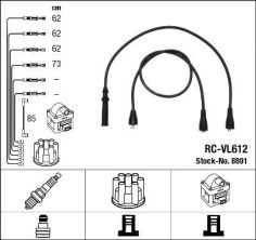 NGK 8891 - Zapaľovací kábel -