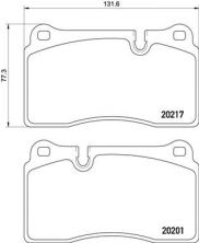 Brembo P 02 002 - Brzdové platničky -