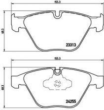 Brembo P 06 055X - Brzdové platničky -