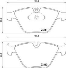 Brembo P 06 081 - Brzdové platničky -