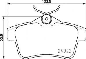 Brembo P 06 102 - Brzdové platničky -