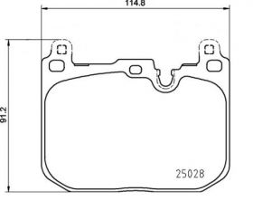 Brembo P 06 110 - Brzdové platničky -