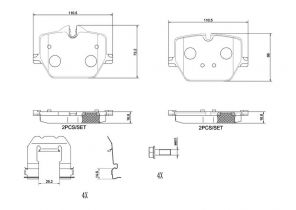 Brembo P 06 116 - Brzdové platničky -