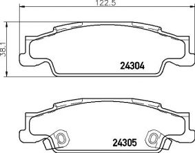 Brembo P 09 007 - Brzdové platničky -