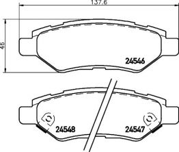 Brembo P 09 014 - Brzdové platničky -