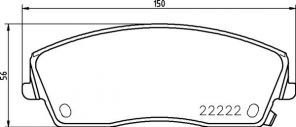 Brembo P 11 041 - Brzdové platničky -