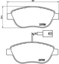 Brembo P 23 137X - Brzdové platničky -
