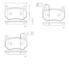 Brembo P 23 184 - Brzdové platničky -