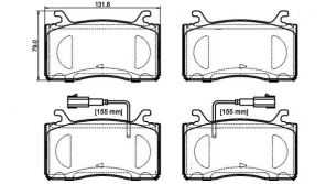 Brembo P 23 185 - Brzdové platničky -