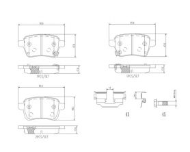 Brembo P 23 190 - Brzdové platničky -