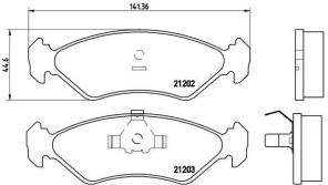 Brembo P 24 028 - Brzdové platničky -