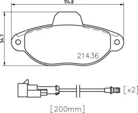 Brembo P 24 147X - Brzdové platničky -