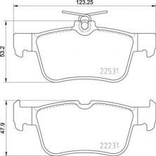 Brembo P 24 175 - Brzdové platničky -