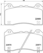 Brembo P 24 202 - Brzdové platničky -