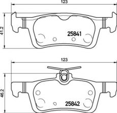 Brembo P 24 204 - Brzdové platničky -