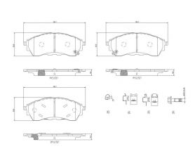 Brembo P 24 225 - Brzdové platničky -