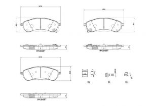 Brembo P 24 235 - Brzdové platničky -